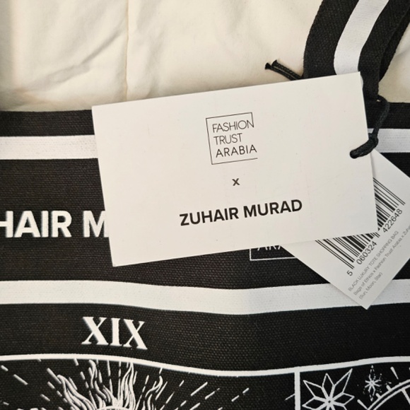 ZUHAIR MURAD designer canvas tote bag-Black - Picture 5 of 9